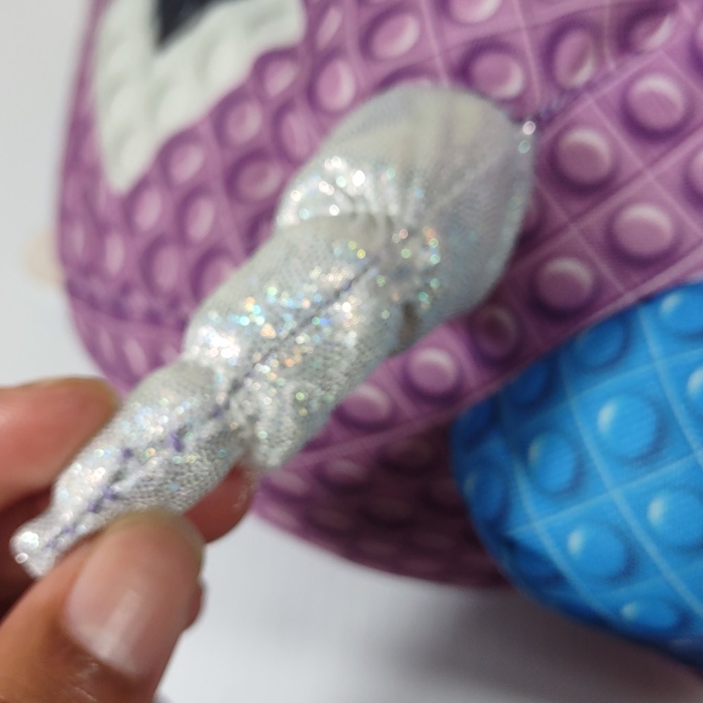 Nanco Narwhal silver sparkle pup rainbow hair - Picture 10 of 17